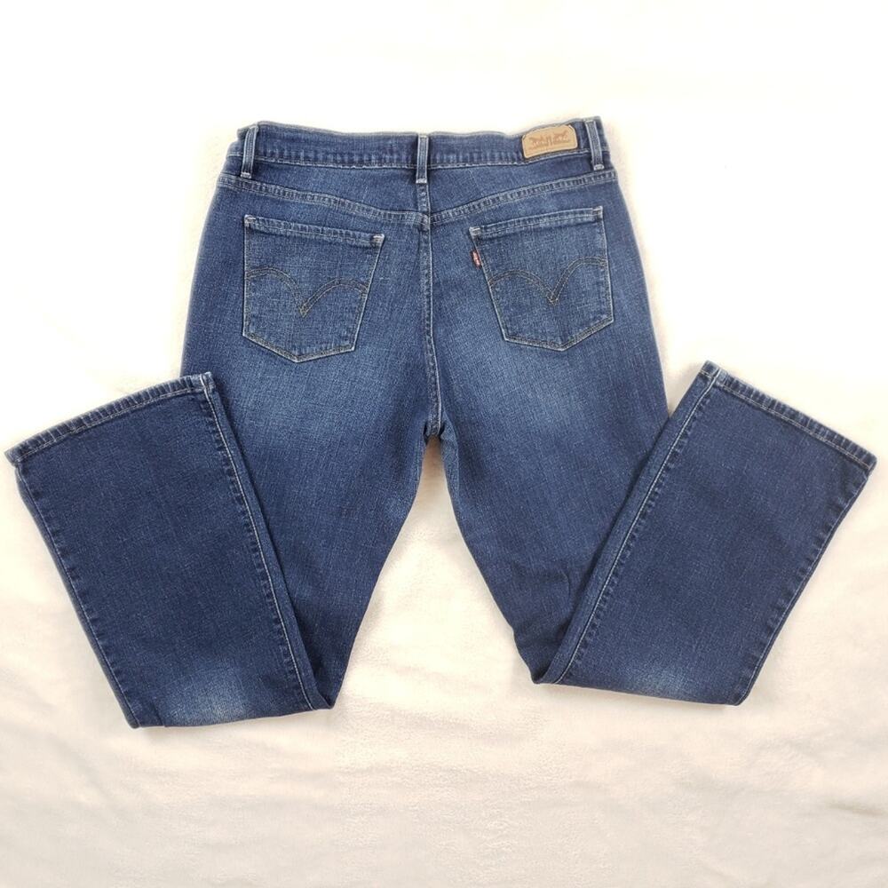 Levi's Bootcut Jeans Women 10 Blue Denim 515 Mid Rise 5 pocket Red Tag - Picture 2 of 7